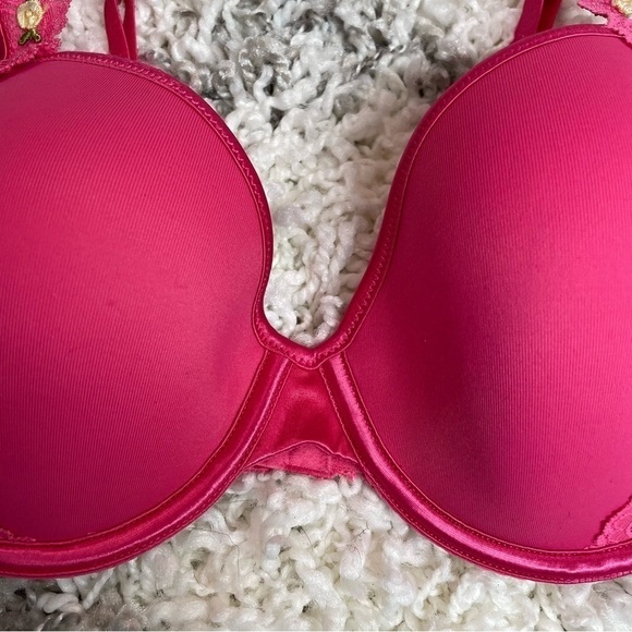 Vintage Victorias Secret Floral Lace Lined Demi Bra size 34D - Picture 4 of 11